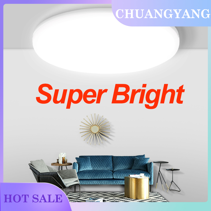 Đèn Trần Led Hiện Đại Cho Phòng Khách Nhà Bếp 15W 20W 30W 50W Đèn Trần Tròn Trắng Lạnh Trắng Siêu Mỏng Gắn Bề Mặt