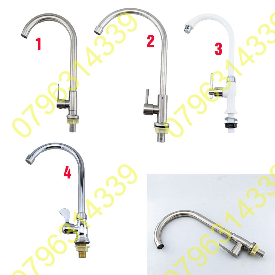 Vòi đơn bếp cắm chậu inox sus 304 Vòi rửa chén lanh sus304 phi 18mm phi 24mm ,Vòi  nhựa, Vòi chén 201 xi,Vòi rửa chén lạnh Inox SUS 304,Vòi chén lạnh inox SUS 304Vòi Rửa Chén Bát Lạnh Inox 304 quay 360 độ, chọn theo số và Ảnh.NKL11