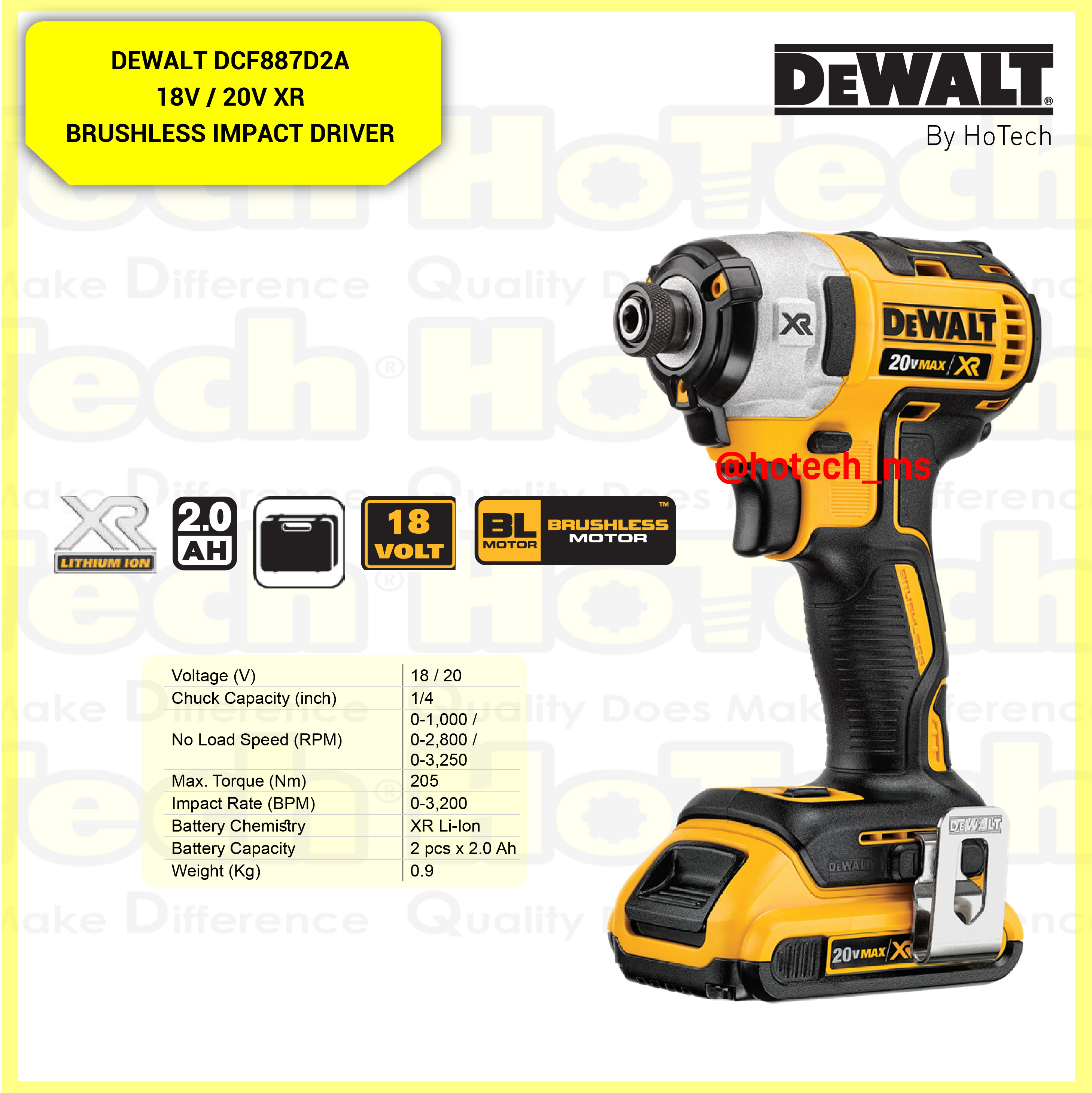 Jual Dewalt Brushless Impact Driver 