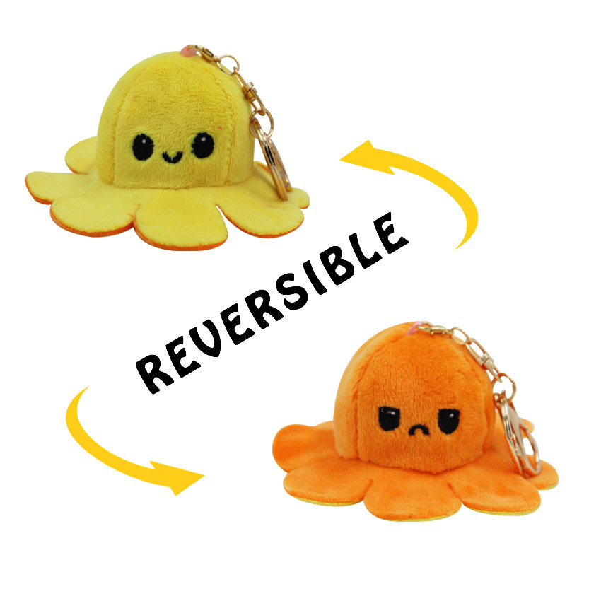 reversible squid stuffed animal