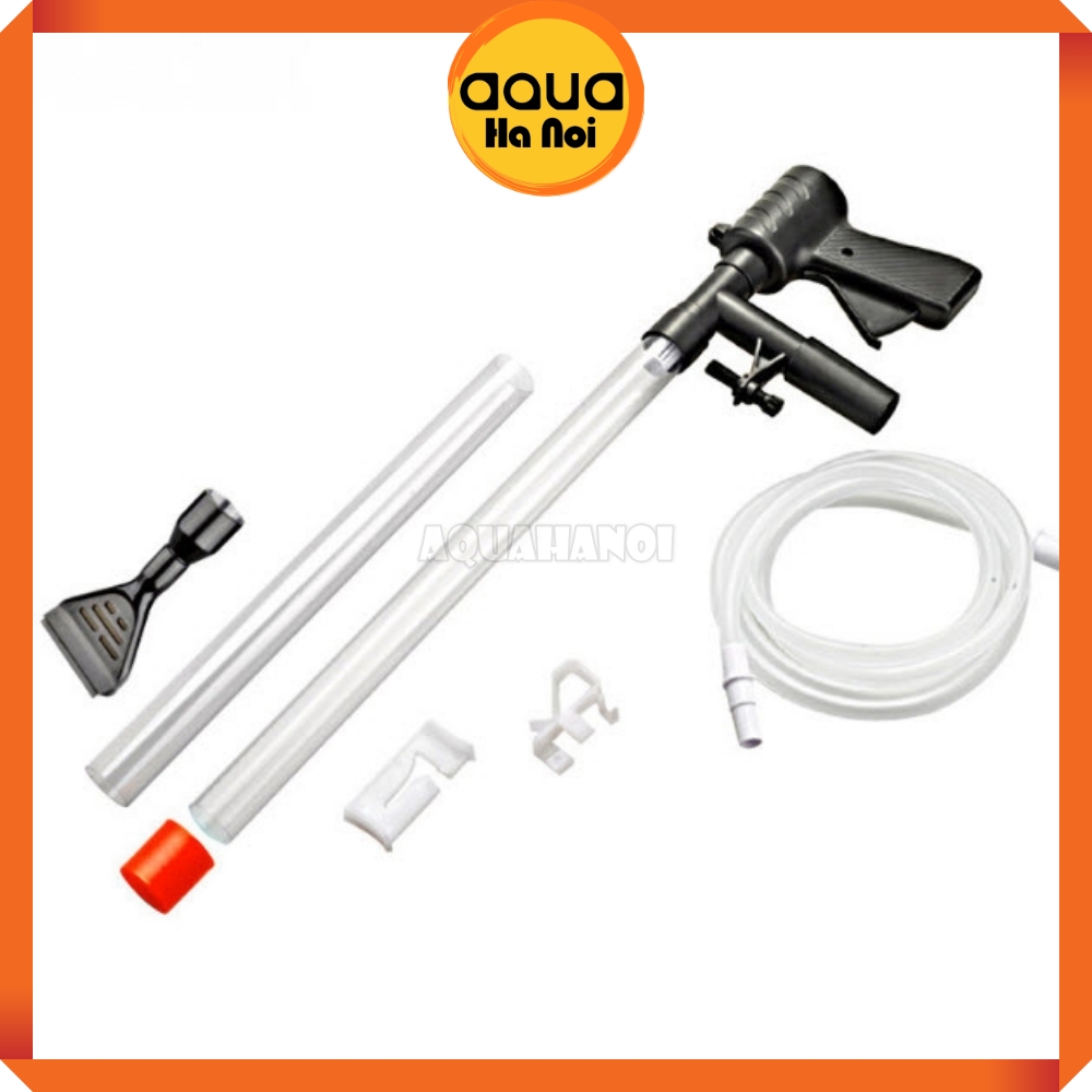 Dụng cụ hút cặn đáy bể tích hợp cạo rêu QL 09G - hỗ trợ vệ sinh bể cá tép cảnh/ hồ thủy sinh