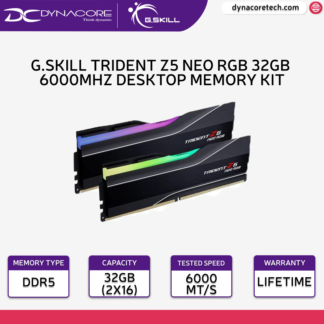 G.Skill Trident Z5 NEO RGB 64GB (2x32GB) DDR5 6000MHz AMD Expo