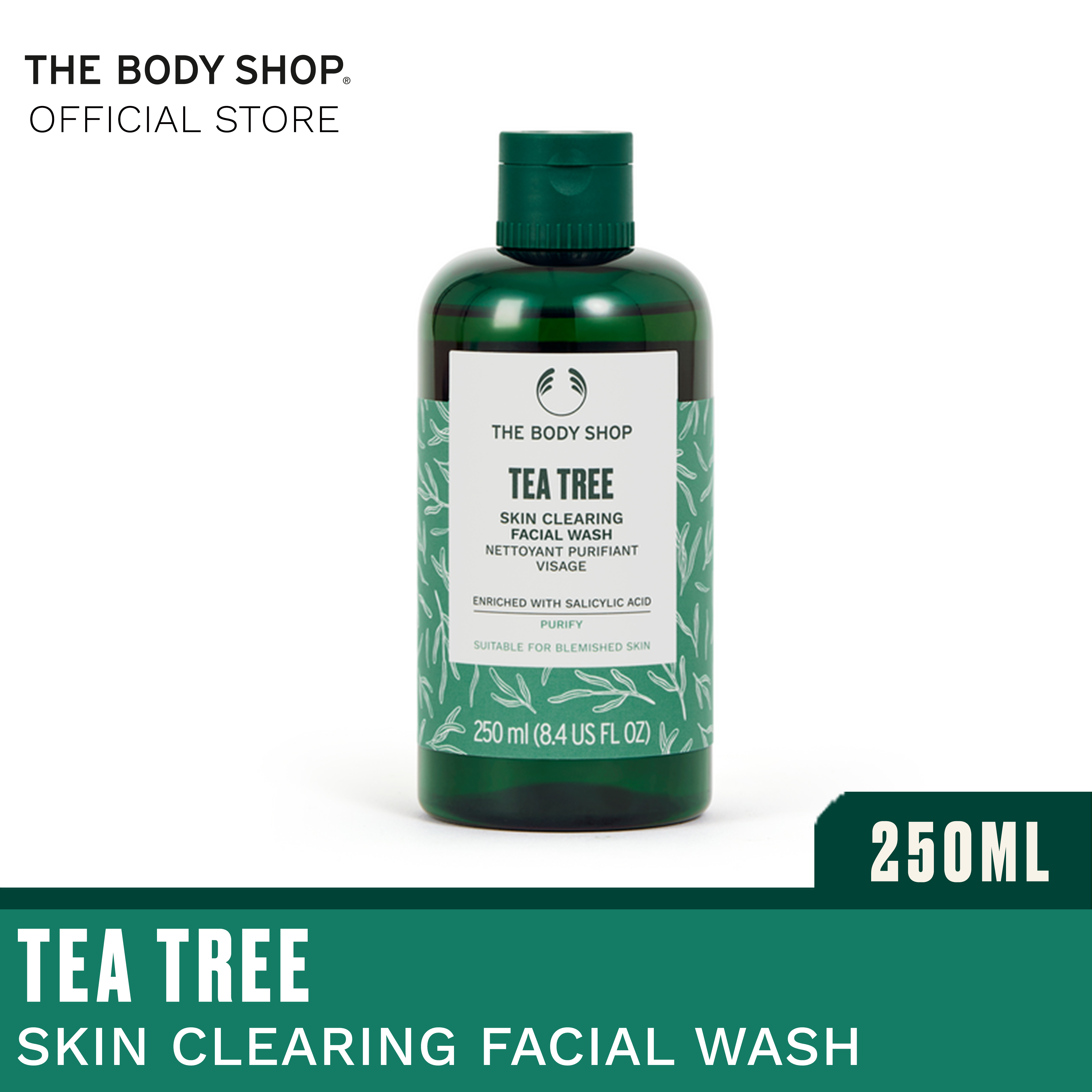 The Body Shop Tea Tree Skin Clearing Mattifying Toner – Purifying Vegan  Facial Toner For Oily, Blemished Skin – 8.4 oz