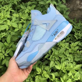Giày Jordan 4, Giày thể thao Air Jordan 4 Retro xanh nhạt, giày sneaker JD4 xanh