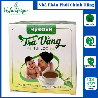 Trà Vằng Túi Lọc Lợi  Sữa Cho Mẹ Sau Sinh Chè Vằng Lợi Sữa Giảm Cân Trà Vằng Sẻ Hộp 30 túi 5gr- Shop Vista Unique