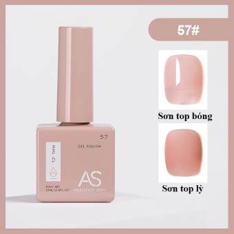 Sơn Gel AS Chất Sơn Đậm Đặc , Chai Vuông Sang Chảnh ( Chọn Lẻ màu Thoải Mái ) - Mã V57 Tone màu THẠCH HỒNG