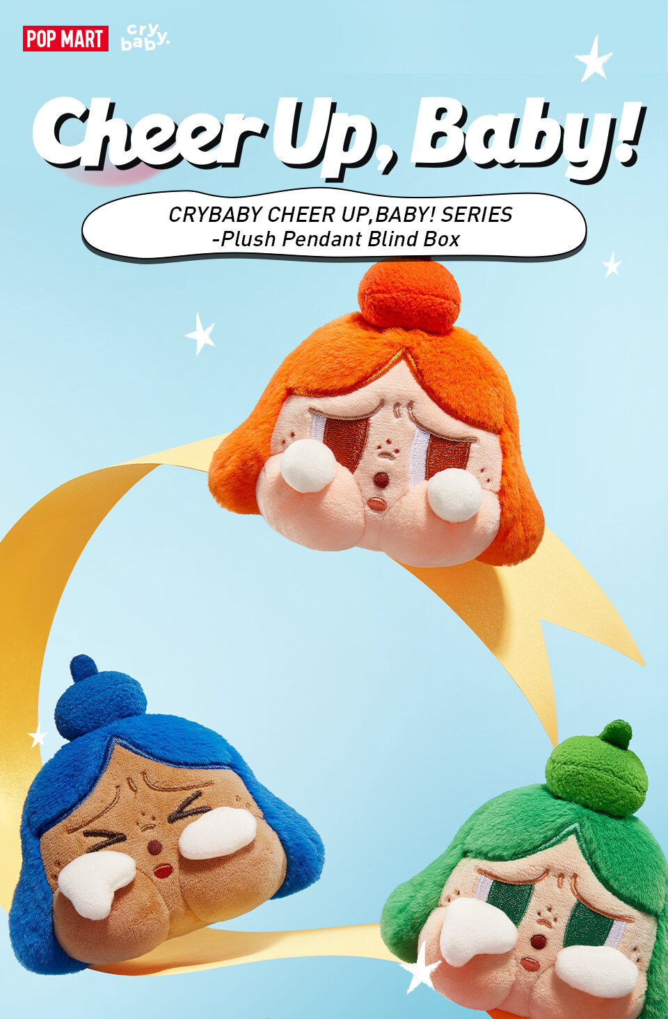 POP MART CRYBABY CHEER UP BABY !SERIES-Plush Pendant Blind Box