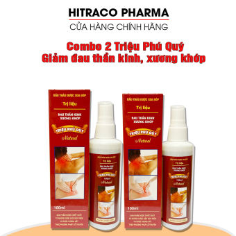 Combo 2 Dầu thảo dược xoa bóp Triệu Phú Quý giảm đau thần kinh đau xương khớp vai gáy phong tê thấp -  mỗi chai 100ml