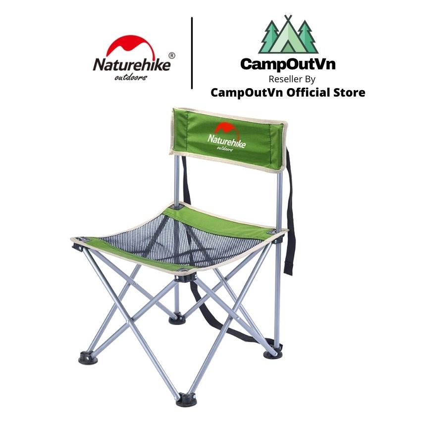 Naturehike ghế xếp du lịch naturehike campoutvn đồ cắm trại du lịch dã ngoại câu cá ghế xếp gấp mini NH16J001-J A213