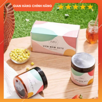 Viên Mầm Tăng Vòng 1 ZuYu ⭐️ Tặng Kèm 1 Hộp Mầm Tương Tự + Serum massage Ngực + Thước Đo + Mặt Nạ Rwine Beauty