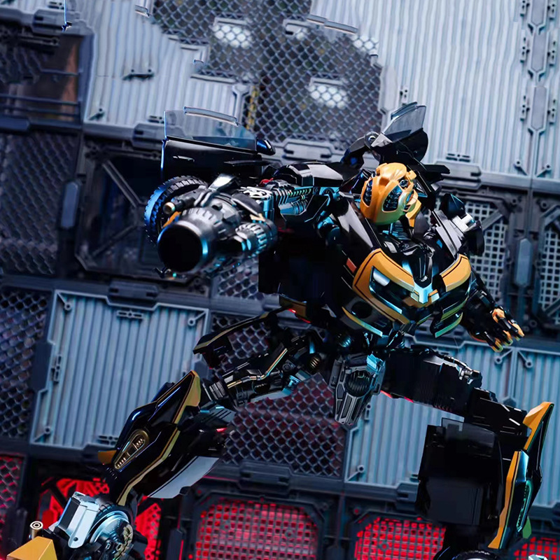 Mô hình đồ chơi tĩnh rô bốt BB02 Transformers BB 02 Black Warrior Black Mamba BumbleBee Robot Transformer biến hình Cao cấp