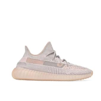 giày thể thao nam Adidas bản gốc Yeezy Boost 350 V2 thiên thần màu hồng "Synthin ren phản xạ Giày thể thao unisex ánh sáng màu hồng Châu Á giới hạn giày thể thao