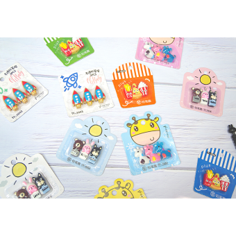 Bộ 3 Nắp Đậy Silicon Bảo Vệ Đầu Bút Chì Bút Bi Dễ Thương