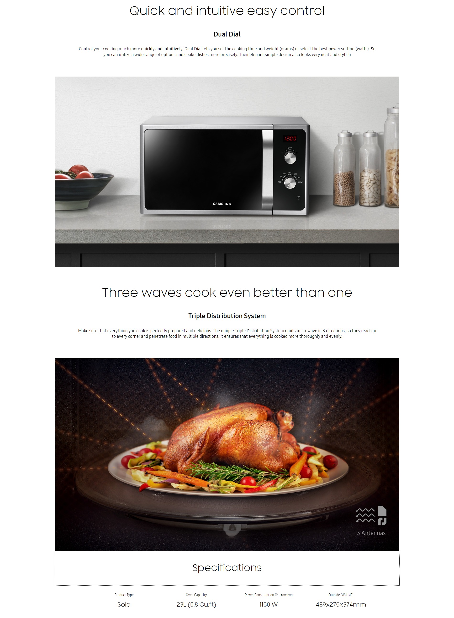 samsung dual dial microwave