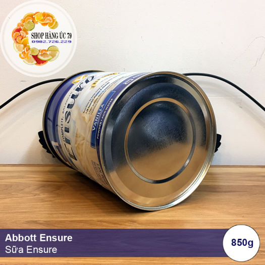 ABBOTT ENSURE VANILLA (NEW TASTE) 850g NET - Sữa bột Ensure hương vị Vani của Úc (mẫu mới) 850g