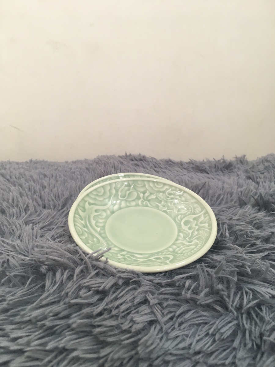 Dĩa rồng 12 cm - gốm sứ việt