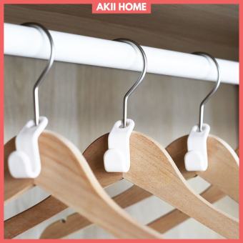 Móc Nhựa Treo Quần Áo Xếp Chồng, Tiết Kiệm Diện Tích Tủ Akii Home MT16