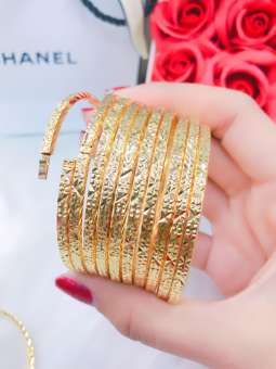 Vòng Ximen 7 Chiếc Vàng 18k - GiviShop - XM270973 - [ Chất liêu bạc pha, cam kết không đen không dị ứng ] - bộ vòng ximen bạch kim, vòng tay ximen bạch kim, giá 1 bộ vòng ximen bạch kim, bộ vòng simen đẹp, ximen bac, ximen bạc, ximen bạch kim