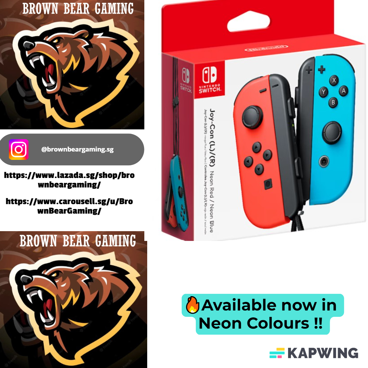 Joy-Con™ (L)/(R) Neon Red/Neon Blue