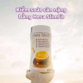 SỮA GIẢM CÂN HERA SLIMFIT, Sữa giảm cân tiêu chuẩn Đức, Sữa giảm cân an toàn, Sữa giảm cân đã được chứng nhận bởi Bộ Y Tế, Tăng chuyển hóa mỡ thừa, kiểm soát cân năng hiệu quả + tặng 1 gói gạo lứt rong biển Nhật