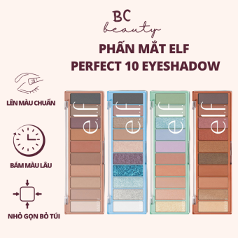 Phấn Mắt e.l.f Perfect 10 Eyeshadow Palette | Chất Phấn Cải Tiến, Nhiều Màu Sắc, Đa Dạng Cho Nhiều Cá Tính (13g)