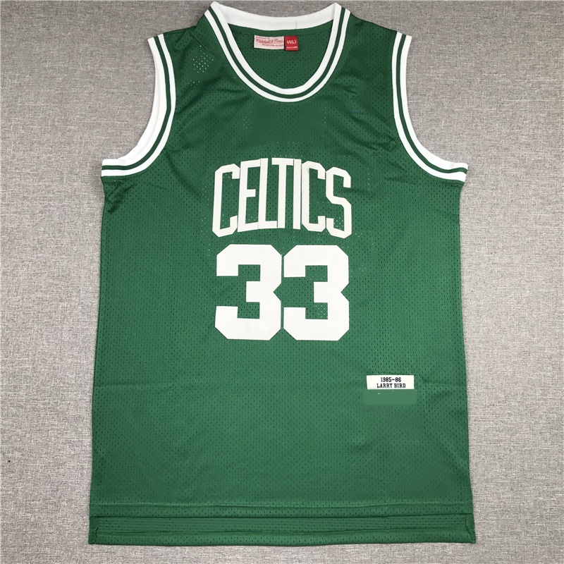 white larry bird jersey