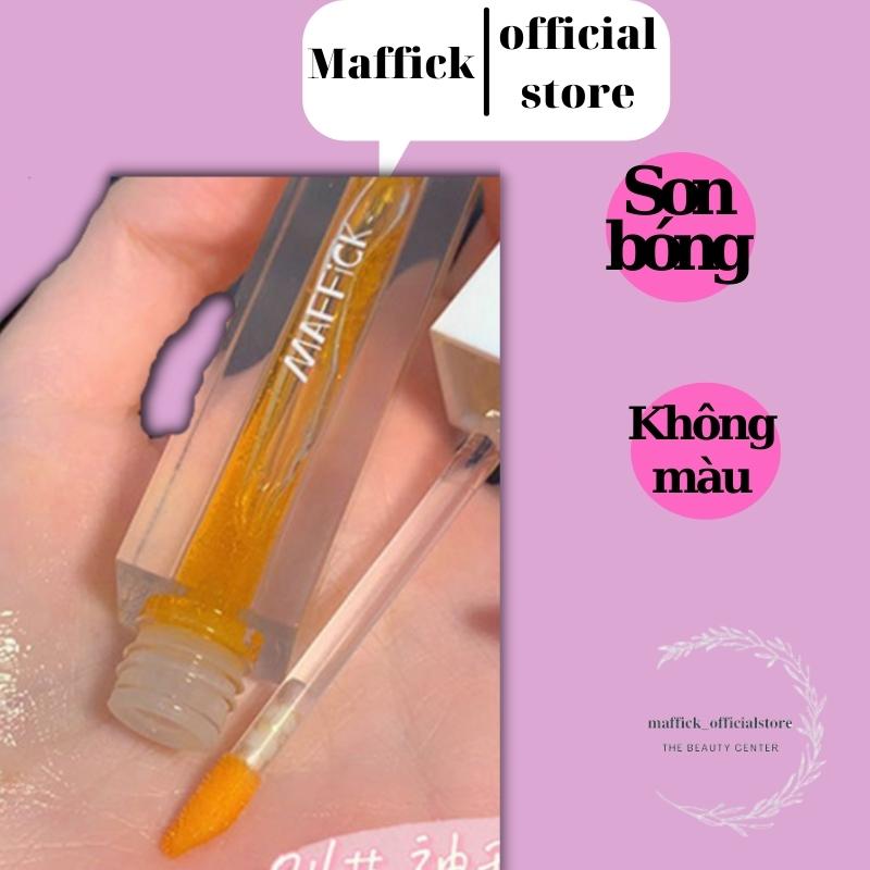 Son bóng Maffick MF225 nội địa trung mỹ phẩm pha lê trong suốt giàu dưỡng ẩm không màu