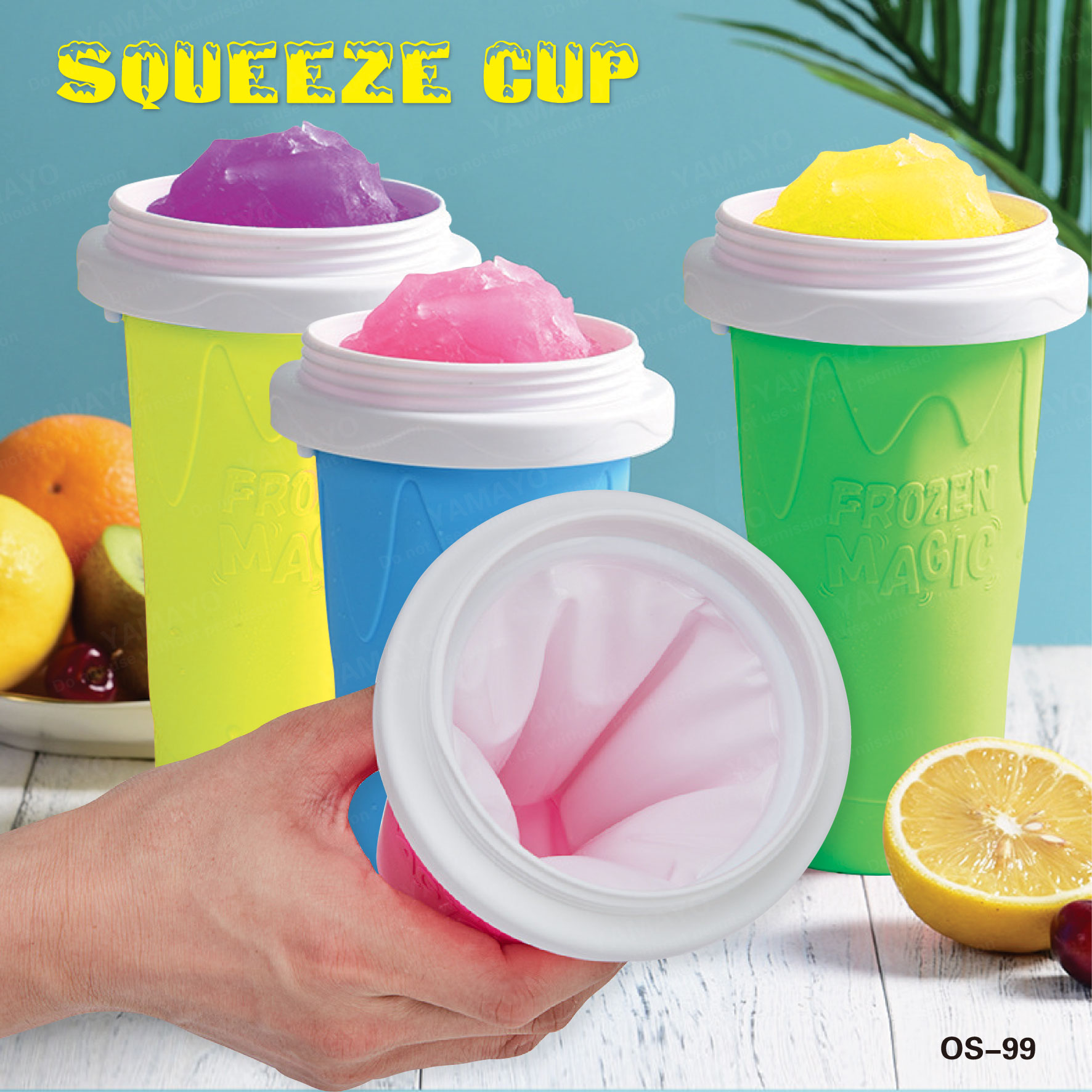 Slushy Maker Cup Slushie Cup Maker Milk Cola Juice Squeeze Cup