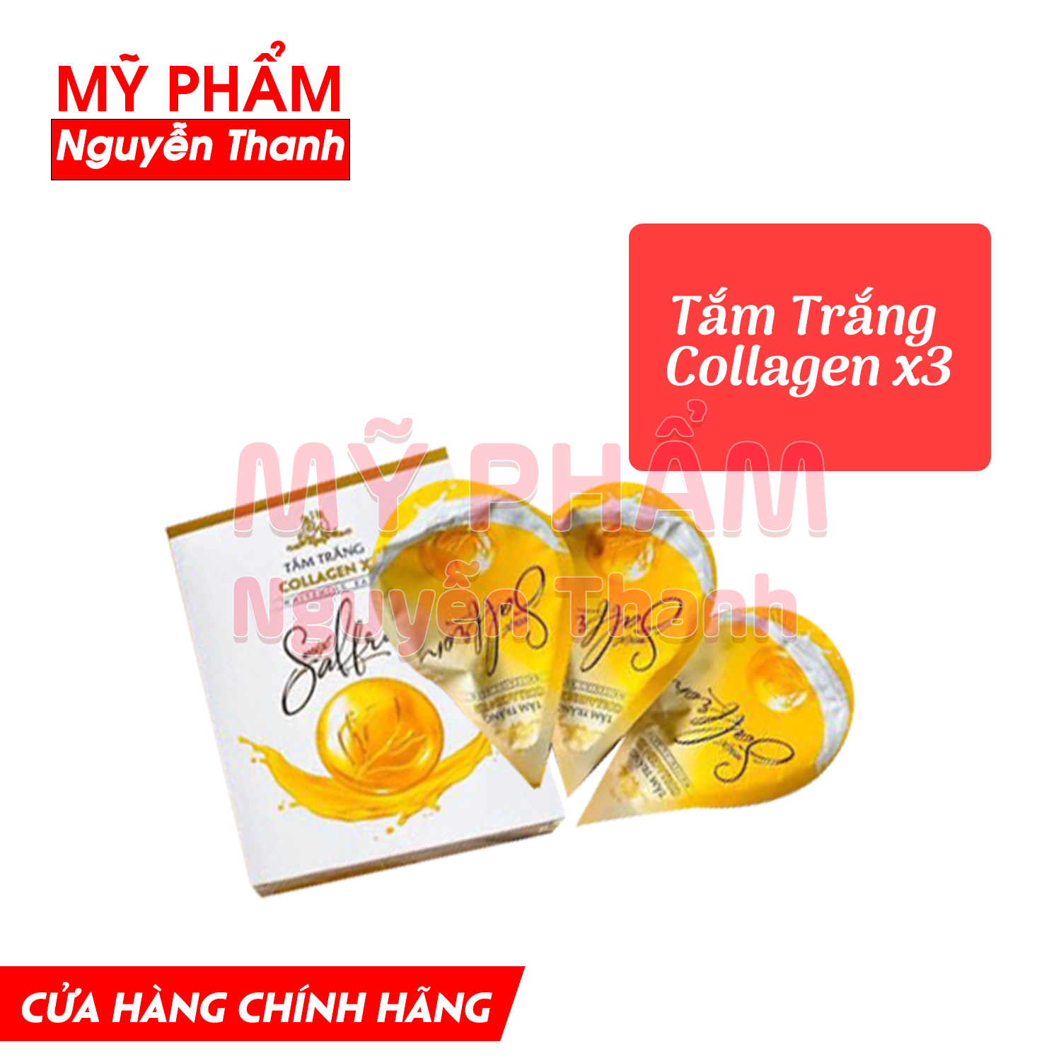 [HCM] Tắm trắng collagen x3 mix saffron