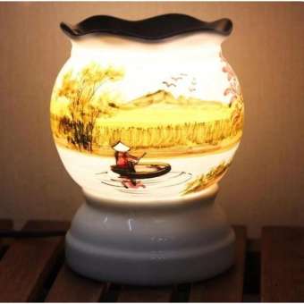 Đèn xông tinh dầu gốm sứ thấu quang cao cấp