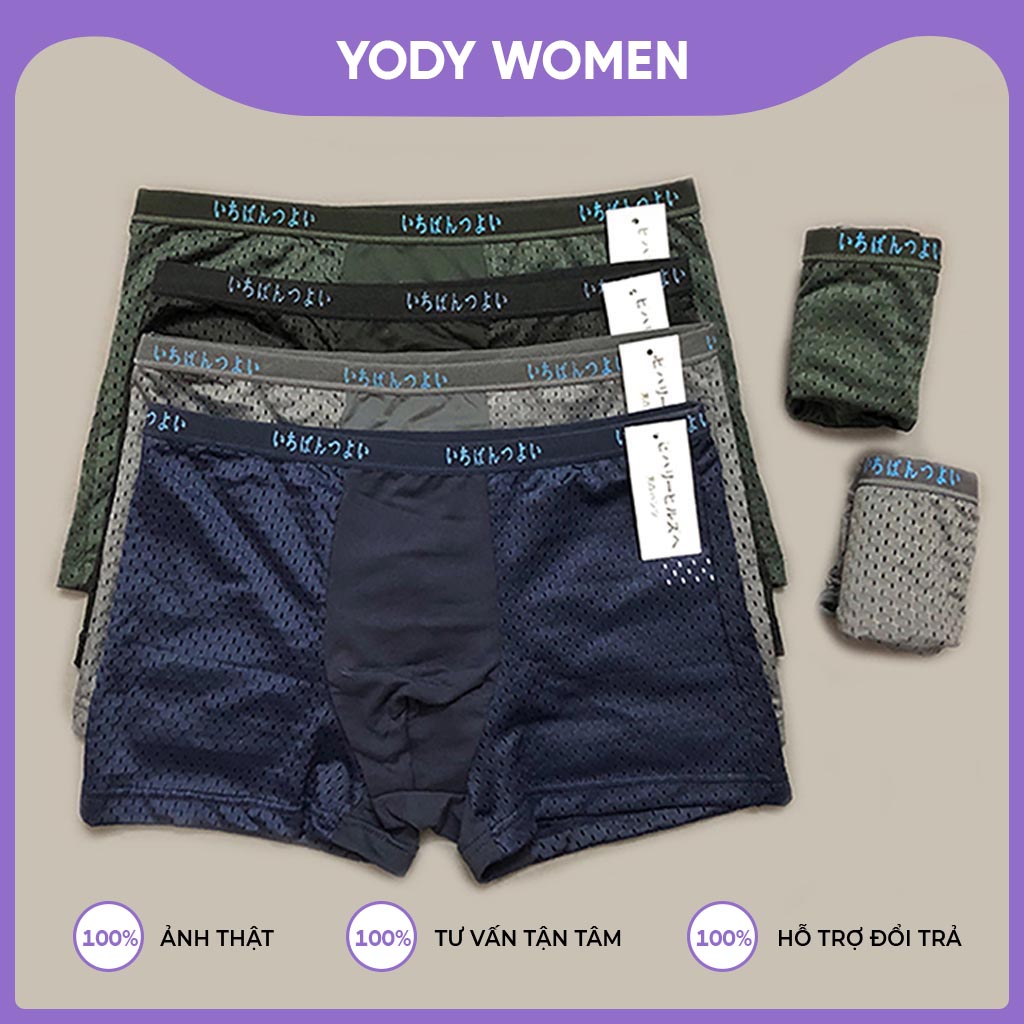 Quần lót boxer nam thông hơi thoáng khí hàng xuất nhật