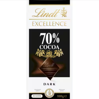 THANH SOCOLA ĐEN / ĐẮNG Lindt Excellence Chocolate Dark 70% - 78% - 85% - 90% - 95%, 100g