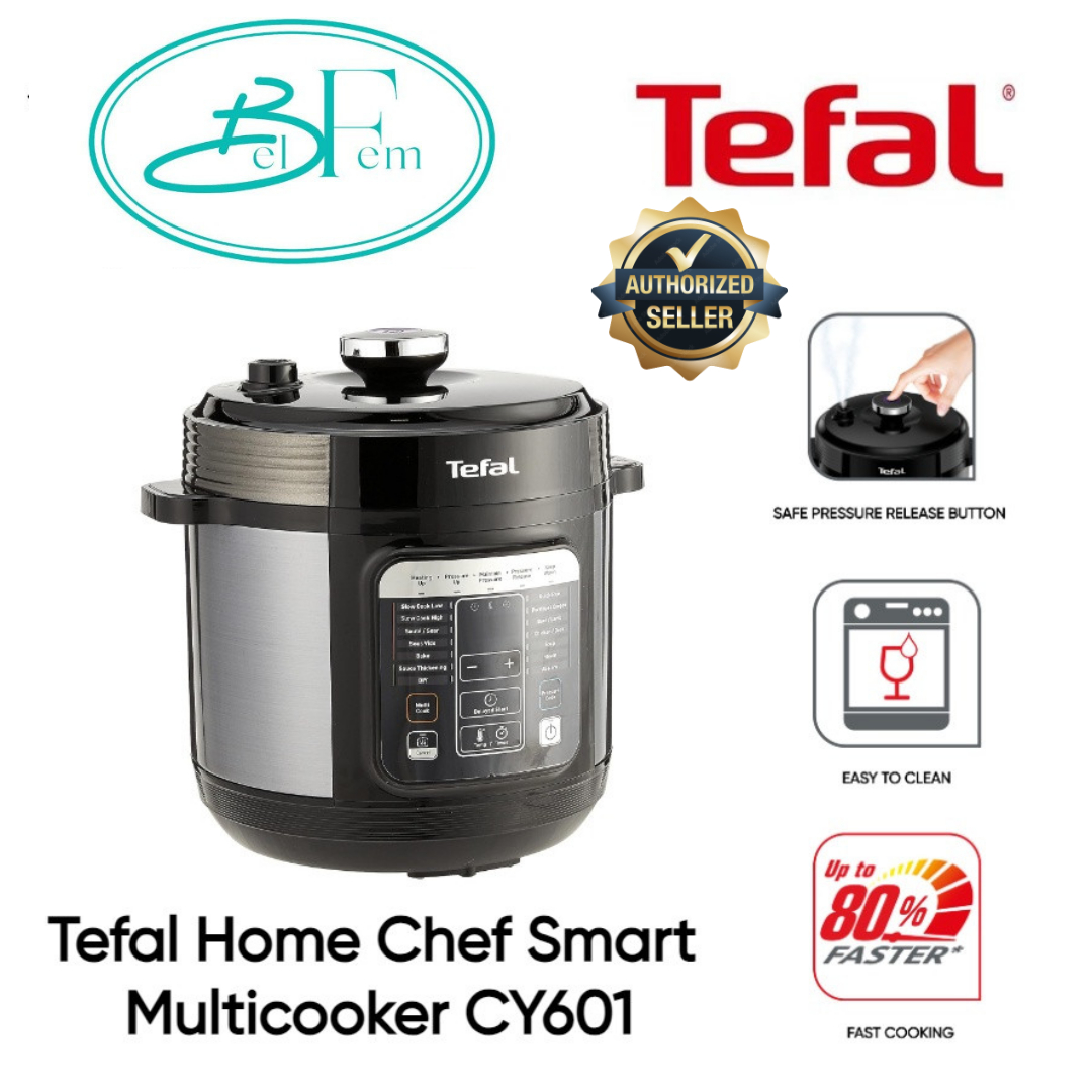 Tefal Home Chef Smart Multicooker (Pressure Cooker) with Inner Pot, CY601D+XA622D