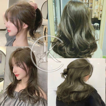 Thuốc Nhuộm Tóc Nâu Rêu | Lên Từ Nền Tóc Nâu 100g - Thuốc nhuộm Khanh.Color