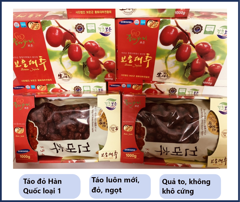 Táo đỏ hàn quốc