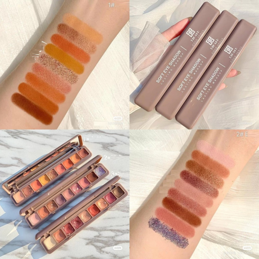 Bảng phấn mắt 9 màu Soft Eyeshadow hãng Novo bảng màu hot trend đa dạng nhiều phong cách- màu mắt, nhũ mắt phấn mắt giá rẻ