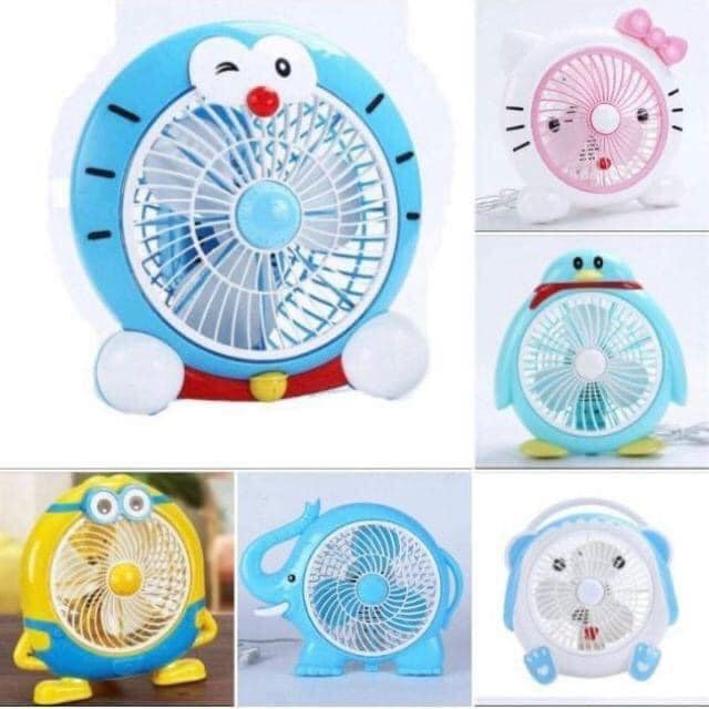 Quạt Để Bàn Hình Thú-Quạt mini để bàn, quạt mini cầm tay, quạt mini usb, quạt mini tích điện, quạt mini hình thú cực dễ thương-Quạt để bàn-Quạt hình thú-Quạt hình thú Panda Desk Fan