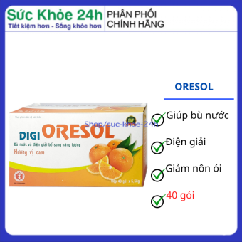 Bù nước và điện giải bổ sung năng lượng Digi Oresol dùng để thay thế nước và chất điện giải– Hôp 40 gói