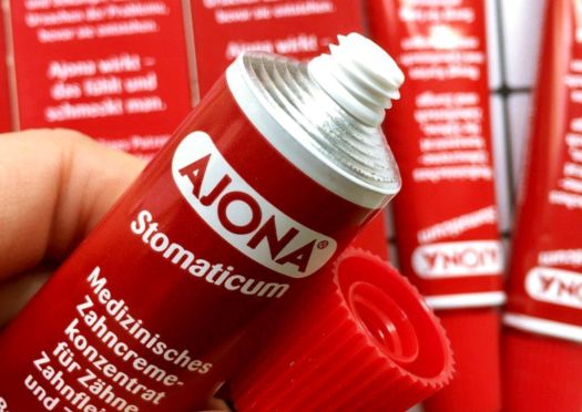 Kem đánh răng ajona của đức - Kem đánh răng loại bỏ cao răng 25ml- made in Germany