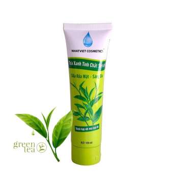 Sữa rửa mặt sáng da tinh chất trà xanh Nhật Việt 100ml
