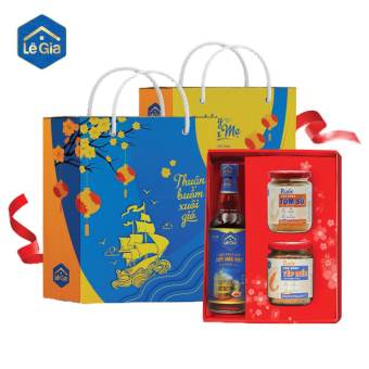 Set quà Thuận Buồm Xuôi Gió 1 ( 1 chai mắm cốt đặc biệt + 1 Ruốc tôm sú + 1 ruốc Tép biển)