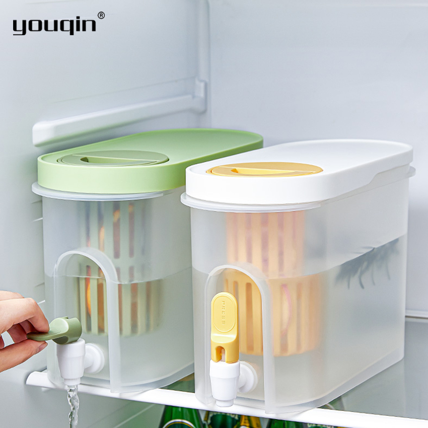 Youqin bình đựng nước tủ lạnh có vòi bình đựng nước giải khát gia dụng 3900ml bình đựng nước đá lạnh bình chịu nhiệt dụng cụ uống nước nhà bếp bình đựng nước chanh bình đựng nước lạnh có nắp hình chữ nhật