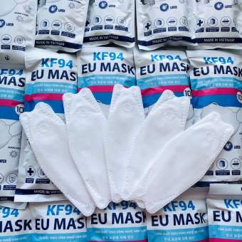 Khẩu trang KF94 EU MASK (combo 10 túi x 10 cái/túi)