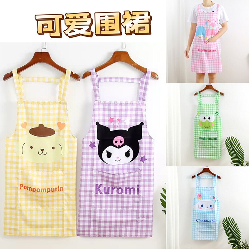 Kuromi Gingham Pinafore Apron