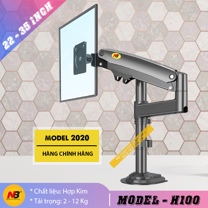 H100/ Giá Treo Màn hình máy tính/ Giá Đỡ màn hình/ [Màn Hình 22" - 35"] [Cao cấp hơn XL03 F80] NB H100