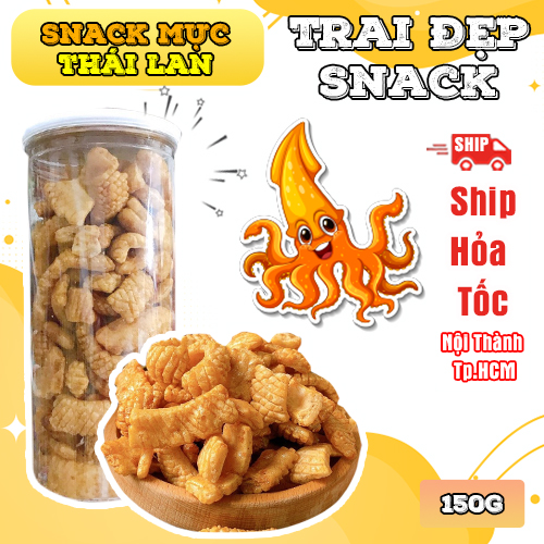 Snack Mực Thái Trai Đẹp 150G