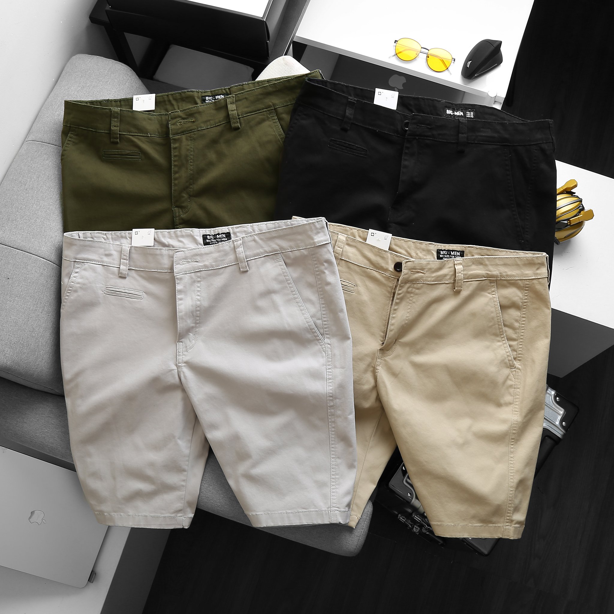 Quần short kaki bigsize nam nhiều màu