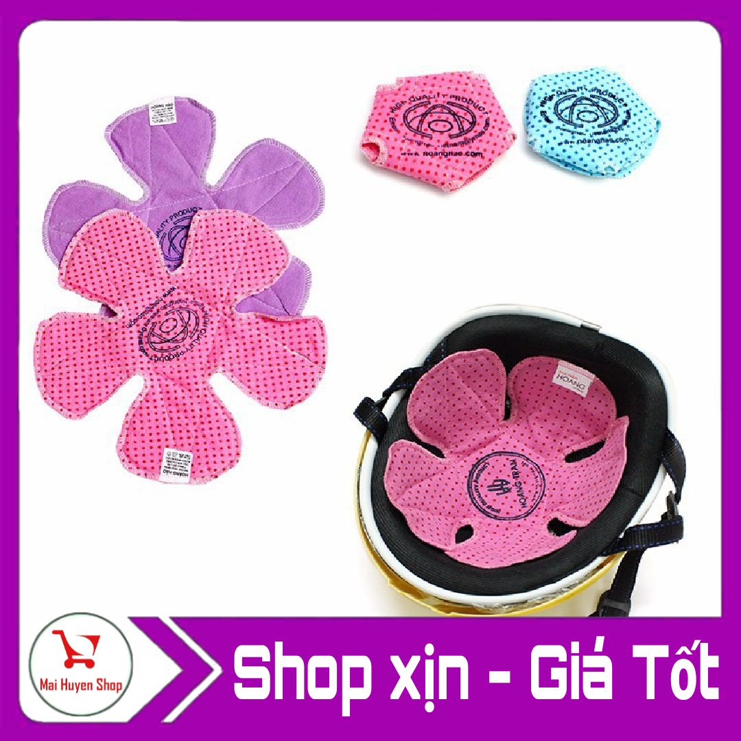 Bộ 4 miếng lót nón bảo hiểm nhiều màu