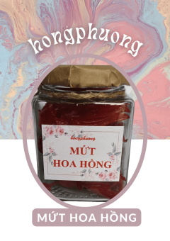 Mứt hoa hồng (hủ thủy tinh)