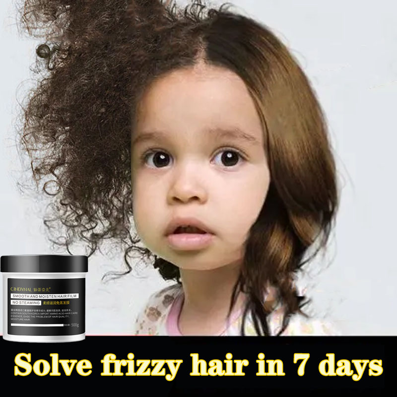 Gambar Hair cream Keratin Hair Mask  Hair split Perm damage Straight hair [500g] Hair Care Nourishing hair repair Film Softening Curly and Damaged Hair Silk Amino Acid Ointment Genuine